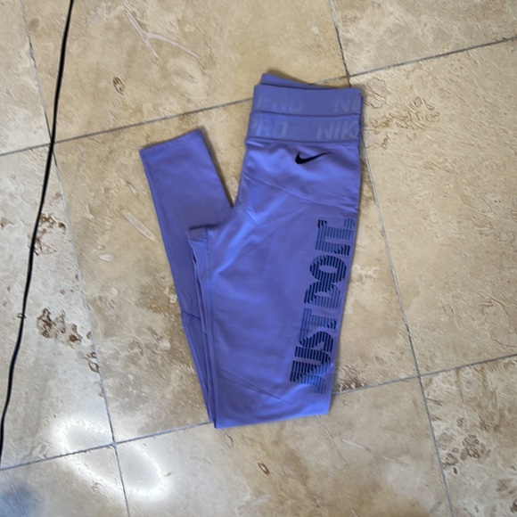 NIKE Pro LiLac JUST Do IT Leggings - Picture 2 of 10